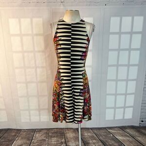 🔥5 for$25🔥 Weston sleeveless stripe floral mixed print jersey sundress